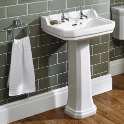 Ideal Standard Waverley 560mm Basin & Full Pedestal