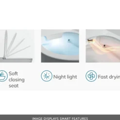 Imex Arco Back to Wall Smart Toilet with Soft Close Seat & Remote Control