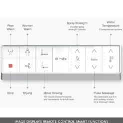 Imex Arco Back to Wall Smart Toilet with Soft Close Seat & Remote Control
