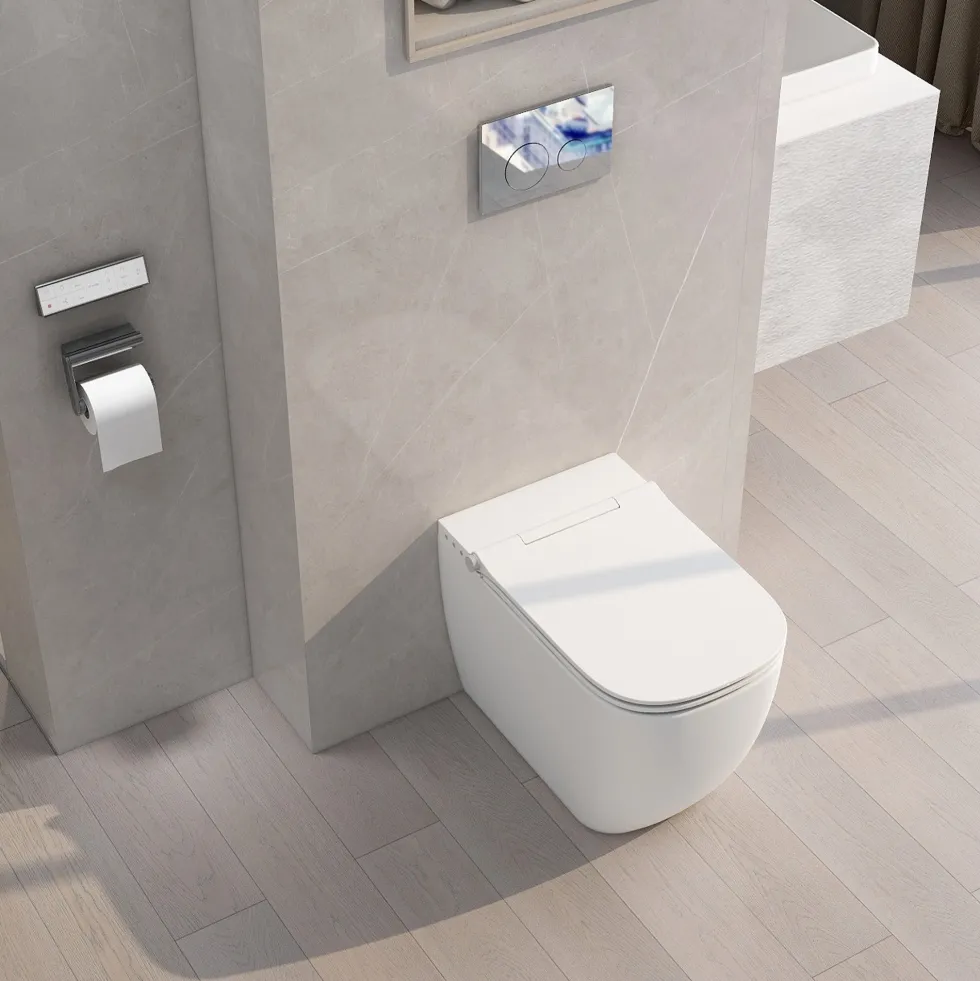 Imex Essence Back to Wall Smart Toilet with Soft Close Seat & Remote Control