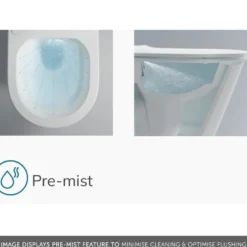 Imex Essence Wall Hung Toilet with Soft Close Seat & Remote Control