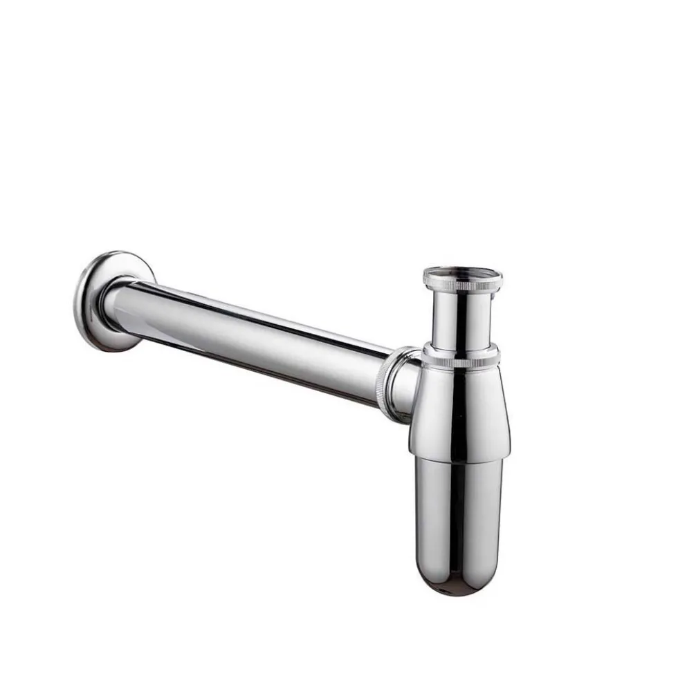 Imex Traditional Chrome Bottle Trap & Pipe