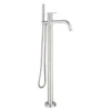 Inox Brushed Stainless Steel Floor Mounted Bath Shower Mixer with Kit