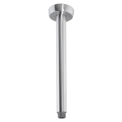 Inox Brushed Stainless Steel Round Ceiling Shower Arm - 200mm