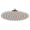Inox Brushed Stainless Steel Slim Round Fixed Shower Head
