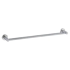 Inox Brushed Stainless Steel Wall Mounted Towel Rail - 640mm