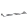 Inox Brushed Stainless Steel Wall Mounted Twin Towel Rail - 640mm