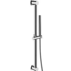 Inox Slide Rail with Single Function Hand Shower and Hose - Brushed Stainless Steel
