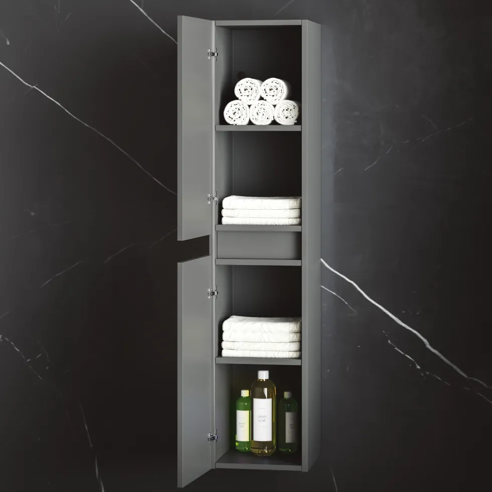 Isla/Freddie 1200mm Wall Mounted Tall Storage Cabinet