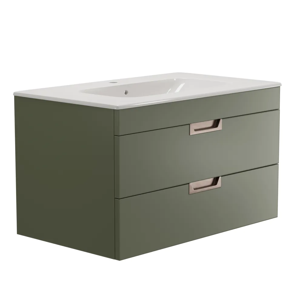 Isla 800mm Wall Hung Vanity Unit & Basin