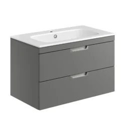 Isla 800mm Wall Hung Vanity Unit & Basin