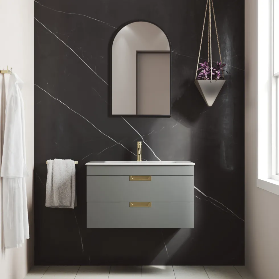 Isla 800mm Wall Hung Vanity Unit & Basin