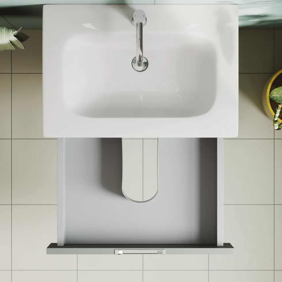 Isla 600mm Wall Hung Vanity Unit & Basin