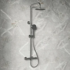 Jack Complete Bathroom Suite with 1700mm L Shaped Shower Bath & Rimless Toilet