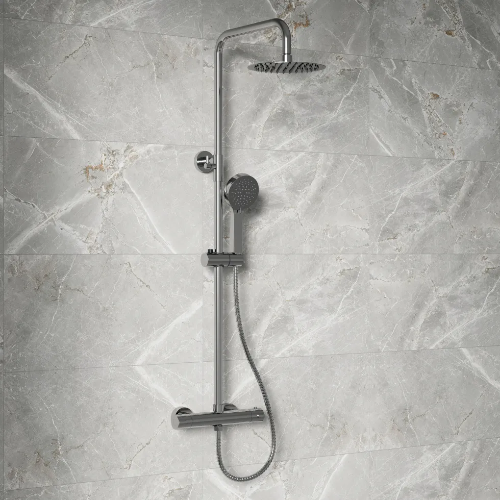 Jack Complete Bathroom Suite with 1700mm L Shaped Shower Bath & Rimless Toilet