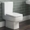 Jack Square Close Coupled Compact Toilet & Soft Close Seat
