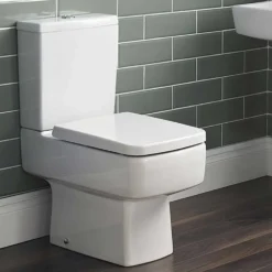 Jack Square Close Coupled Compact Toilet & Soft Close Seat