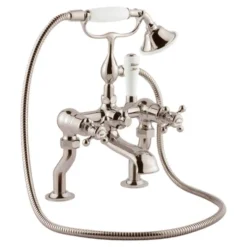JTP Grosvenor Cross Deck Mounted Bath Shower Mixer With Kit