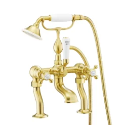 JTP Grosvenor Cross Deck Mounted Bath Shower Mixer With Kit