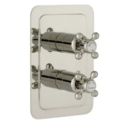 JTP Grosvenor Cross Vertical Concealed 2 Outlet Shower Valve