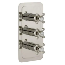JTP Grosvenor Cross Vertical Concealed 2 Outlet Shower Valve