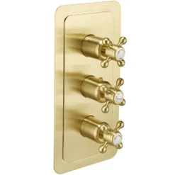 JTP Grosvenor Cross Vertical Concealed 2 Outlet Shower Valve