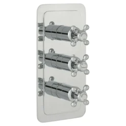 JTP Grosvenor Cross Vertical Concealed 2 Outlet Shower Valve
