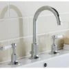 JTP Grosvenor Lever 3 Hole Basin Mixer Tap