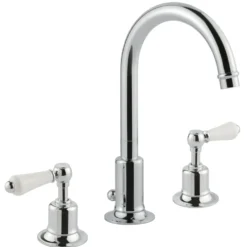 JTP Grosvenor Lever 3 Hole Basin Mixer Tap