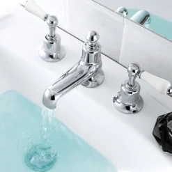 JTP Grosvenor Lever 3 Hole Deck Mounted Basin Mixer Tap