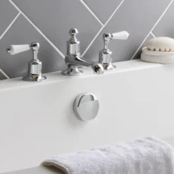 JTP Grosvenor Lever 3 Hole Deck Mounted Bath Filler Tap