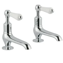 JTP Grosvenor Lever Long Nose Basin Pillar Taps