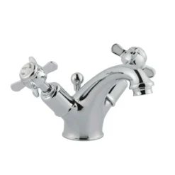 JTP Grosvenor Pinch Basin Mixer Tap With Pop-Up Waste