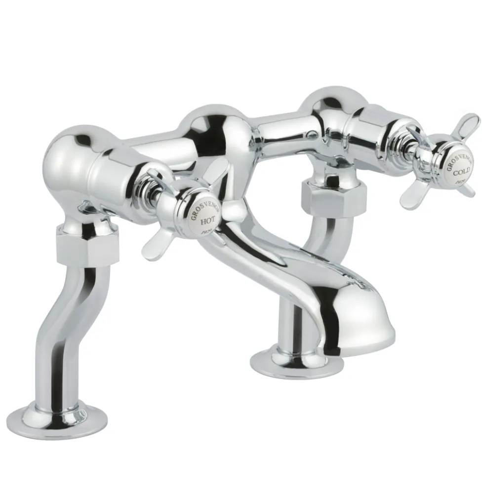 JTP Grosvenor Pinch Deck Mounted Bath Filler Tap