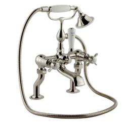 JTP Grosvenor Pinch Deck Mounted Bath Shower Mixer With Kit