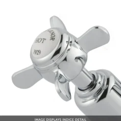 JTP Grosvenor Pinch 3 Hole Deck Mounted Basin Mixer Tap