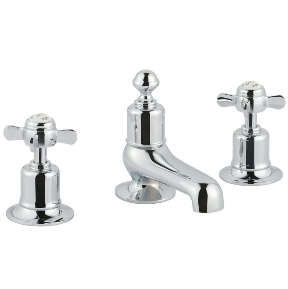 JTP Grosvenor Pinch 3 Hole Deck Mounted Bath Filler Tap
