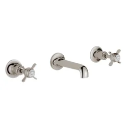 JTP Grosvenor Pinch 3 Hole Wall Mounted Basin Mixer Tap
