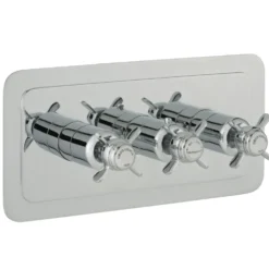 JTP Grosvenor Pinch Horizontal Concealed 3 Outlet Shower Valve