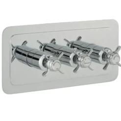 JTP Grosvenor Pinch Horizontal Concealed 2 Outlet Shower Valve