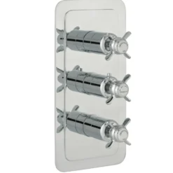 JTP Grosvenor Pinch Vertical Concealed 3 Outlet Shower Valve