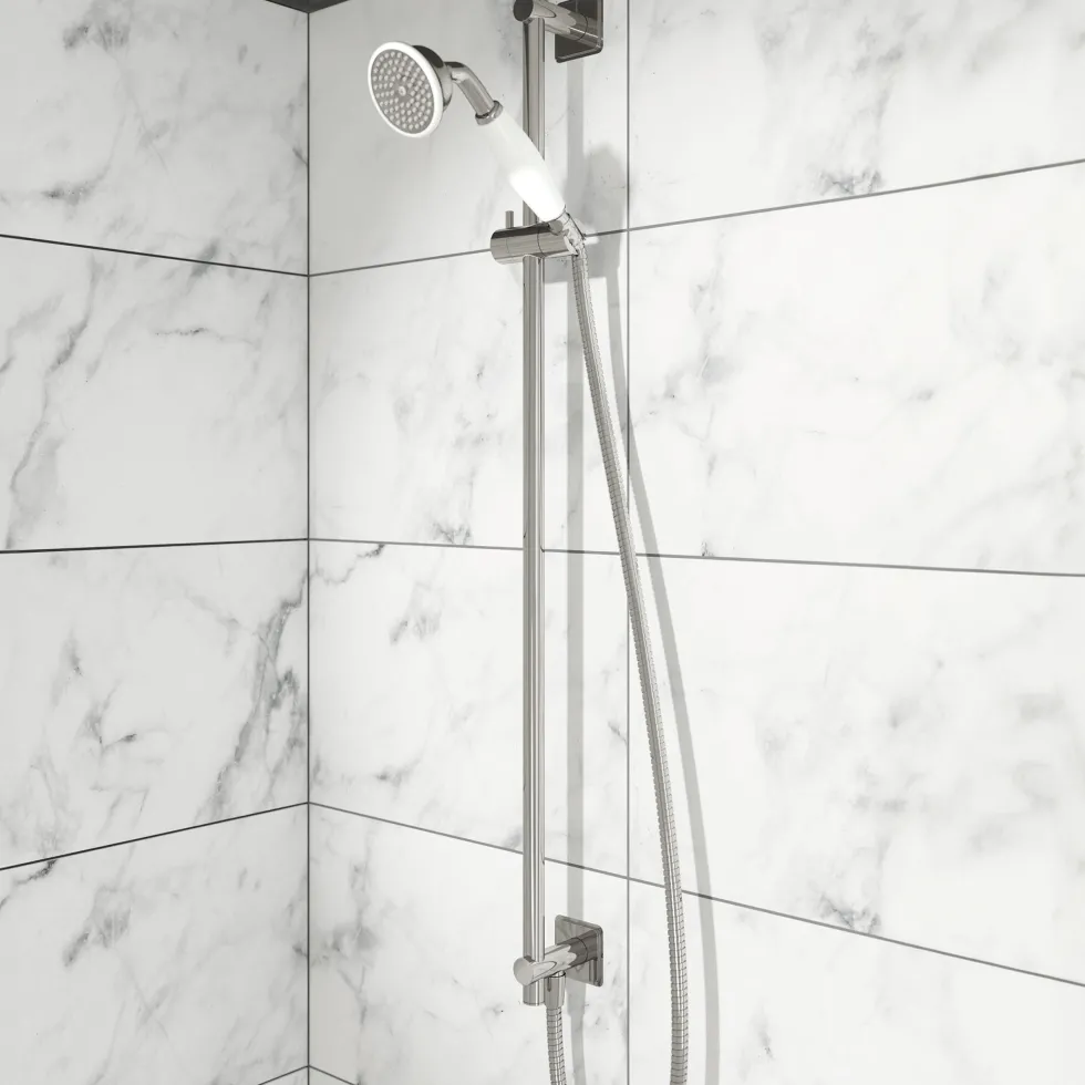 JTP Grosvenor Slide Rail Kit, Single Function Handset & Hose