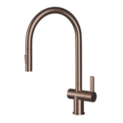 Just Taps VOS Pull Out Spray Single Lever Mono Kitchen Mixer - Brushed Bronze