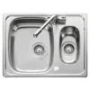 Leisure Euroline Reversible 1.5 Bowl Stainless Steel Kitchen Sink - 647 x 508mm