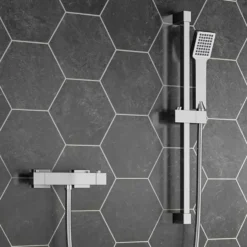 Leon Thermostatic Bar Shower Valve & Slide Rail Kit
