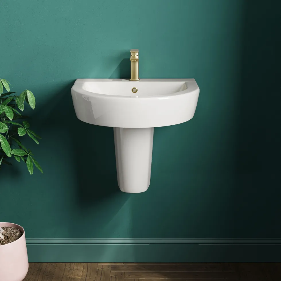 Lorraine 500mm Basin & Semi Pedestal
