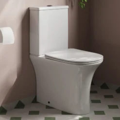 Lydia Rimless Close to Wall Close Coupled Toilet & Soft Close Seat