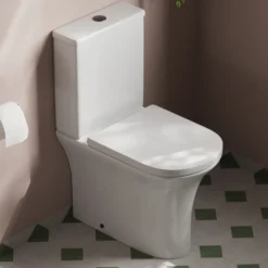 Lydia Rimless Close to Wall Close Coupled Toilet & Soft Close Seat