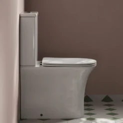 Lydia Rimless Close to Wall Close Coupled Toilet & Soft Close Seat