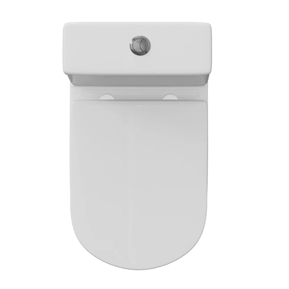 Lydia Rimless Close to Wall Close Coupled Toilet & Soft Close Seat
